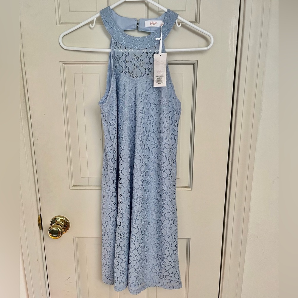 Candie's Floral Lace Mini Dress